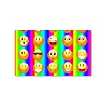 Rainbow emojis Sticker (Rectangular)