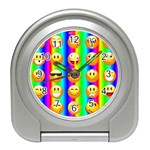 Rainbow emojis Travel Alarm Clock