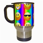 Rainbow emojis Travel Mug (White)