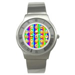 Rainbow emojis Stainless Steel Watch