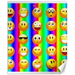 Rainbow emojis Canvas 16  x 20 