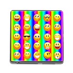 Rainbow emojis Memory Card Reader (Square)