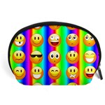 Rainbow emojis Accessory Pouch (Large)