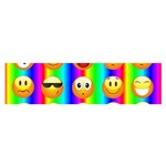 Rainbow emojis Satin Scarf (Oblong)