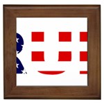 Donald Trump flag Framed Tile