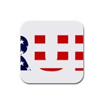 Donald Trump flag Rubber Square Coaster (4 pack)