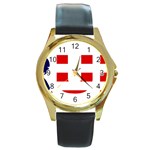 Donald Trump flag Round Gold Metal Watch