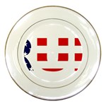 Donald Trump flag Porcelain Plate