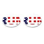 Donald Trump flag Cufflinks (Oval)