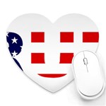 Donald Trump flag Heart Mousepad