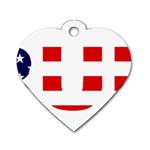 Donald Trump flag Dog Tag Heart (Two Sides)