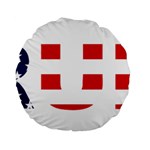 Donald Trump flag Standard 15  Premium Round Cushion 