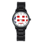 Donald Trump flag Stainless Steel Round Watch