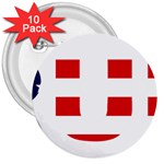 Donald Trump flag 3  Button (10 pack)