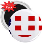 Donald Trump flag 3  Magnet (10 pack)