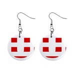 Donald Trump flag 1  Button Earrings