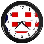 Donald Trump flag Wall Clock (Black)