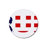 Donald Trump flag Rubber Coaster (Round)