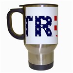 Donald Trump flag Travel Mug (White)