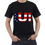 Donald Trump flag Men s T-Shirt (Black)