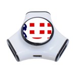 Donald Trump flag 3-Port USB Hub