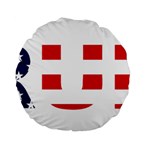 Donald Trump flag Standard 15  Premium Flano Round Cushion 