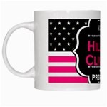 pink Hillary Clinton White Mug