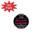 pink Hillary Clinton 1  Mini Magnet (100 pack) 