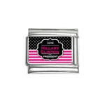 pink Hillary Clinton Italian Charm (9mm)