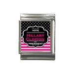 pink Hillary Clinton Italian Charm (13mm)