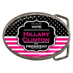 pink Hillary Clinton Belt Buckle