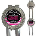 pink Hillary Clinton 3-in-1 Golf Divot