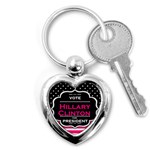 pink Hillary Clinton Key Chain (Heart)