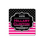 pink Hillary Clinton Magnet (Square)