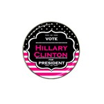 pink Hillary Clinton Hat Clip Ball Marker