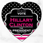 pink Hillary Clinton Jigsaw Puzzle (Heart)