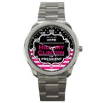 pink Hillary Clinton Sport Metal Watch