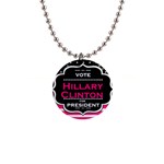 pink Hillary Clinton 1  Button Necklace