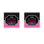 pink Hillary Clinton Cufflinks (Square)