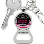 pink Hillary Clinton Bottle Opener Key Chain