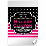 pink Hillary Clinton Canvas 20  x 30 