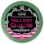 pink Hillary Clinton Color Wall Clock