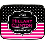 pink Hillary Clinton Double Sided Fleece Blanket (Mini)