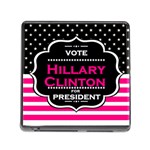 pink Hillary Clinton Memory Card Reader (Square)