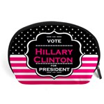 pink Hillary Clinton Accessory Pouch (Large)