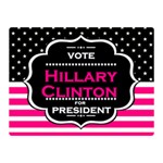 pink Hillary Clinton Double Sided Flano Blanket (Mini)