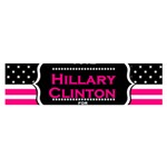 pink Hillary Clinton Satin Scarf (Oblong)