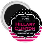 pink Hillary Clinton 3  Magnet