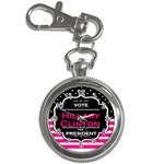 pink Hillary Clinton Key Chain Watch