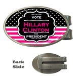 pink Hillary Clinton Money Clip (Oval)